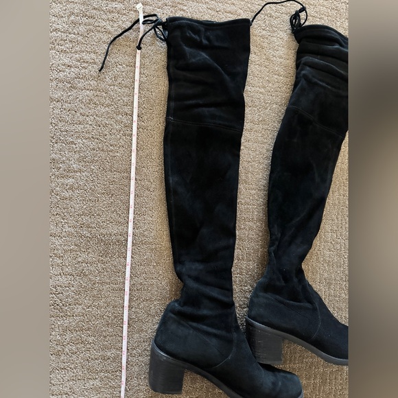 Original Pre-owned STUART WEITZMAN Darla Suede Over-The-Knee Boots Size 9 - Picture 2 of 16
